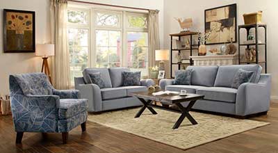 Gray Fabric Sofa set CO 301