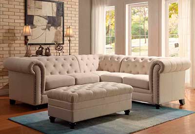 Oatmeal Sectional Sofa CO 222