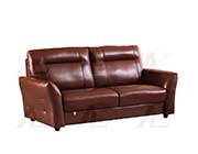 Brown Italian leather sofa set AE090