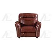 Brown Italian leather sofa set AE090