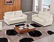 Brown Italian leather sofa set AE090