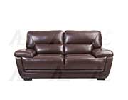 Dark Brown Italian leather sofa set AEK 019