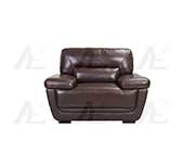 Dark Brown Italian leather sofa set AEK 019