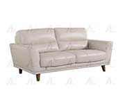 Light Gray Italian leather sofa AEK 082