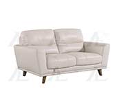 Light Gray Italian leather sofa AEK 082