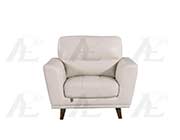 Light Gray Italian leather sofa AEK 082