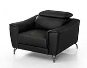 Black leather Sofa set VG Denise