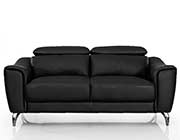 Black leather Sofa set VG Denise