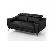 Black leather Sofa set VG Denise