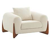 Cream Fabric Sofa Set VG Fiorella