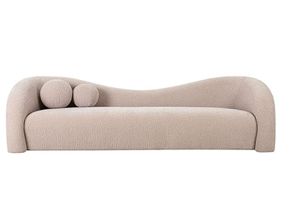 Beige Fabric Sofa VG Calipso