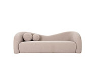 Beige Fabric Sofa VG Calipso