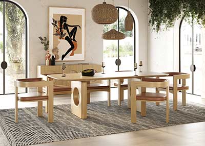 White Oak Dining Table VG Yojana