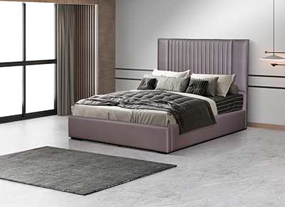 modern bed lift up storage eco leather nj nora