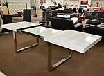 EVG-835 Extendable White Dining Table