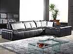 Contemporary Italian Leather Sectional Sofa Vcal 07