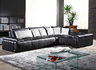 Contemporary Italian Leather Sectional Sofa Vcal 07