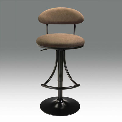 Chocolate upholstered bar stool CR102