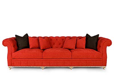 McQueen Red Sofa by Christopher Guy