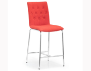 Modern Counter Fabric Chair Z337 in Tangerine