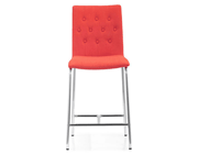 Modern Counter Fabric Chair Z337 in Tangerine