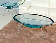 Oval Glass Top Coffee table BM 029