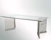 Modern Glass Top Dining Table VG978