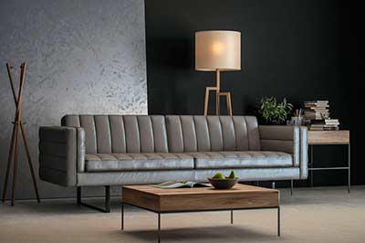 Top Grain Leather Orson Sofa by Moroni