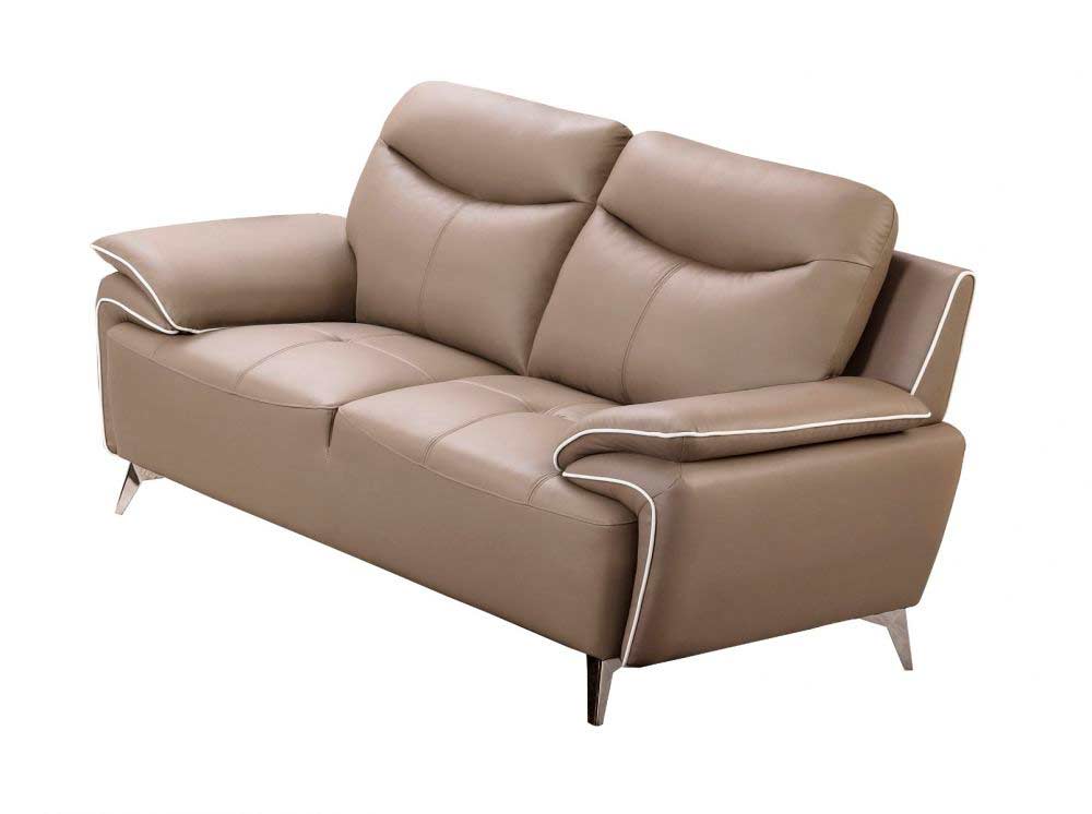 taupe leather sofa bed