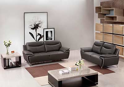 Taupe Leather sofa AE 531