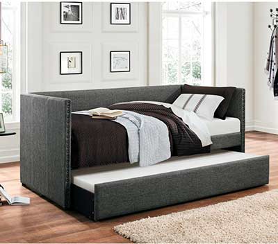 Gray Fabric Daybed HE 969
