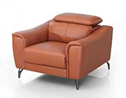 Cognac leather Sofa set VG Denise