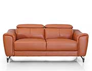 Cognac leather Sofa set VG Denise