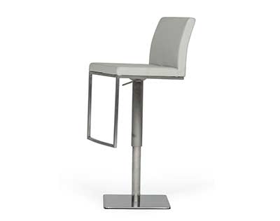 Light Gray Eco-Leather Bar Stool VG Frazer