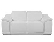 White Power Reclining Leather Sofa Set GU 762