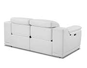 White Power Reclining Leather Sofa Set GU 762