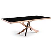 Black glass modern table VG 367