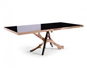 Black glass modern table VG 367