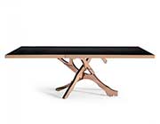 Black glass modern table VG 367