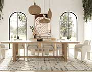 Modern Natural Oak Dining Table VG Waltz