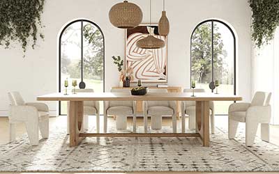 Modern Natural Oak Dining Table VG Waltz