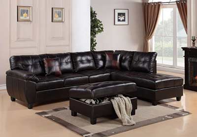 Leather sofa 3 seater W 130