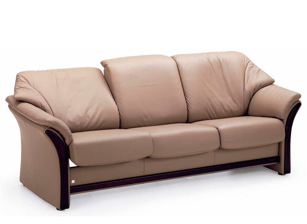low back leather reclining sofa