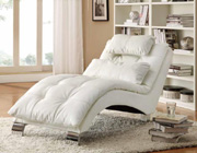 Bonded Leather Chaise