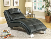 Bonded Leather Chaise