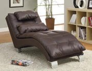 Bonded Leather Chaise