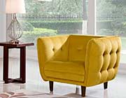 Yellow Fabric Sofa DS Venita