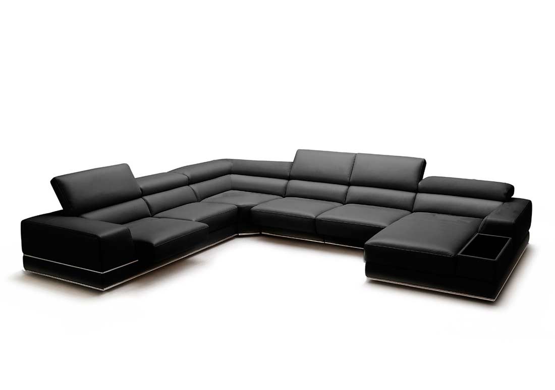 full leather sectional sofa
