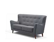 Retro Grey Button Tufted Sofa DS 076