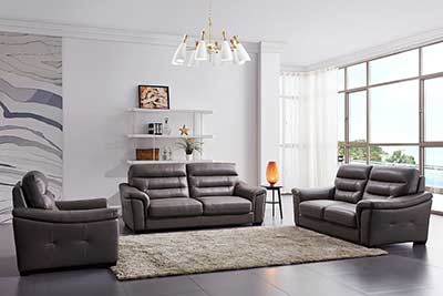 Brown Leather Sofa EF 079